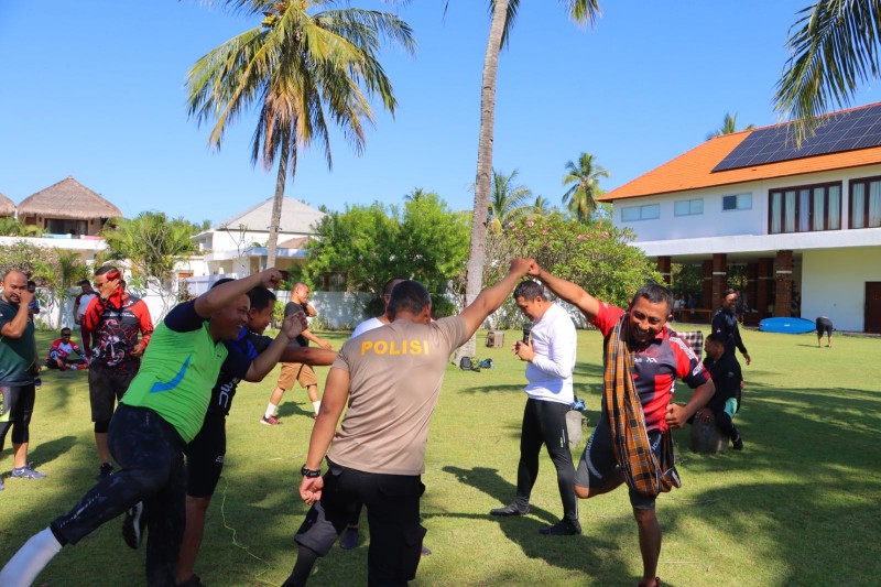 Foto Momen Kebersamaan Jajaran Perwira Polres Lombok Utara, dalam Acara 